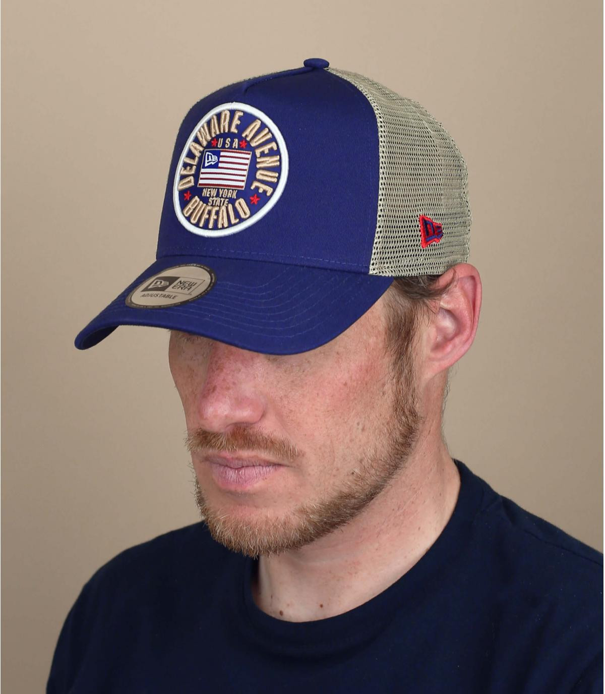 trucker met Amerikaanse vlag - Trucker US Flag Pack navy New Era Headict