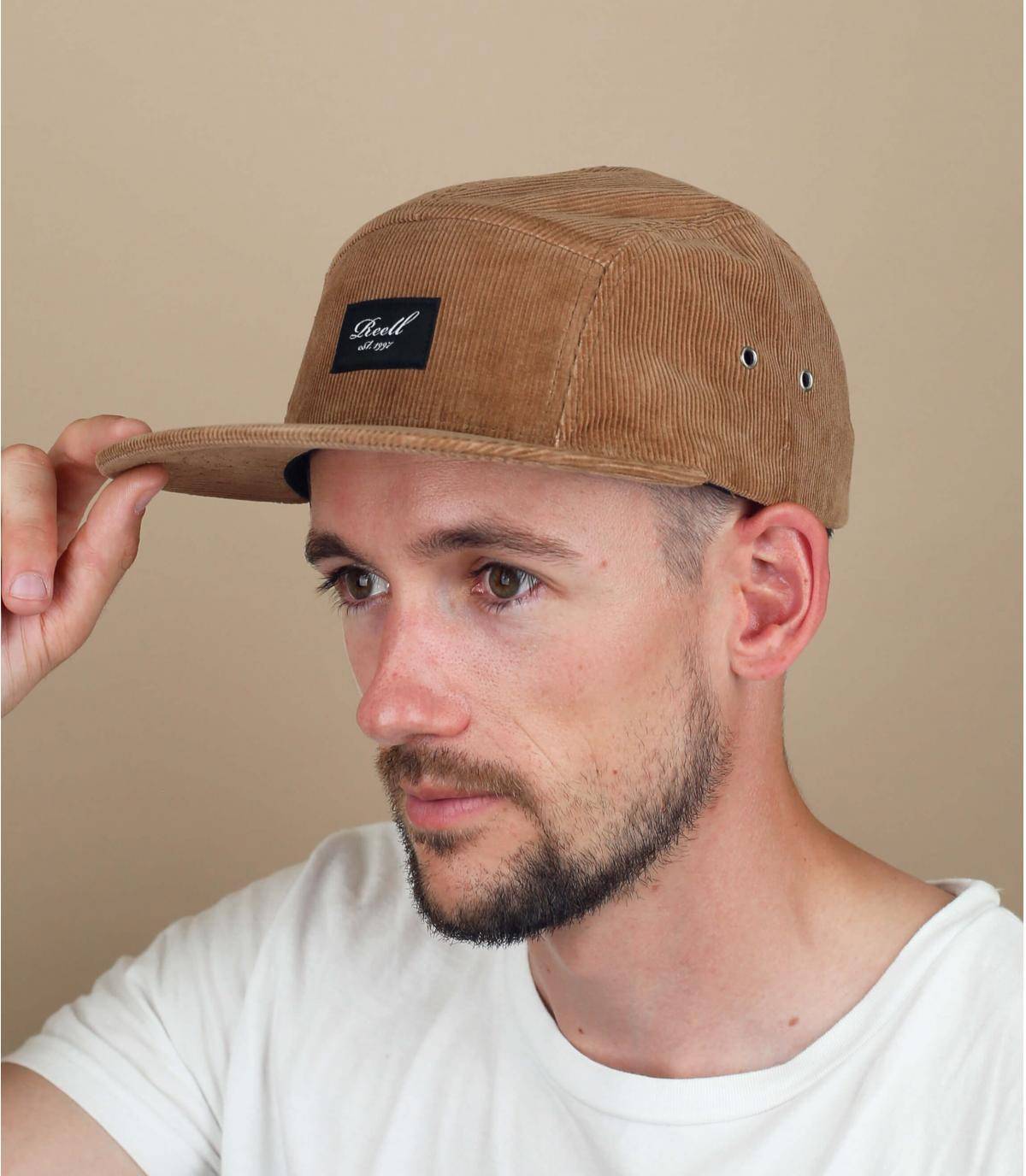 Monopoly opener interval Bruine fluwelen 5-paneel - 5 Panel Cord copper brown Reell : Headict