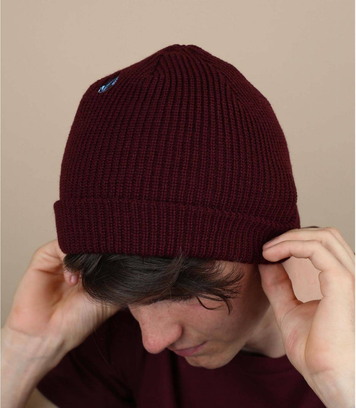 Doe mijn best Vernederen Uitgestorven bordeaux muts Volcom - Full Stone Beanie port Volcom : Headict