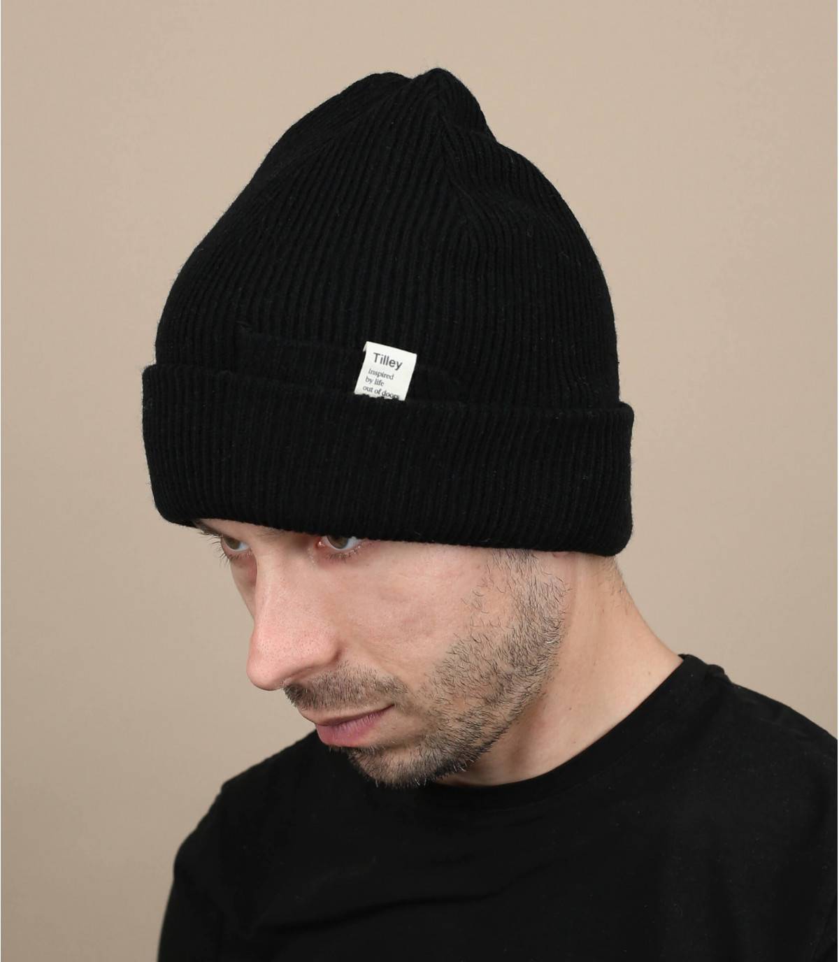 zwarte muts - Beanie black Tilley :