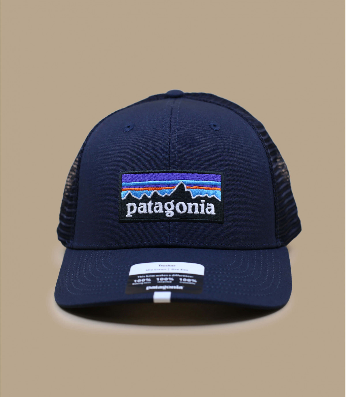 Opnemen Bouwen op Talloos blauw gebogen vizier cap - P6 logo trucker hat navy blue Patagonia : Headict