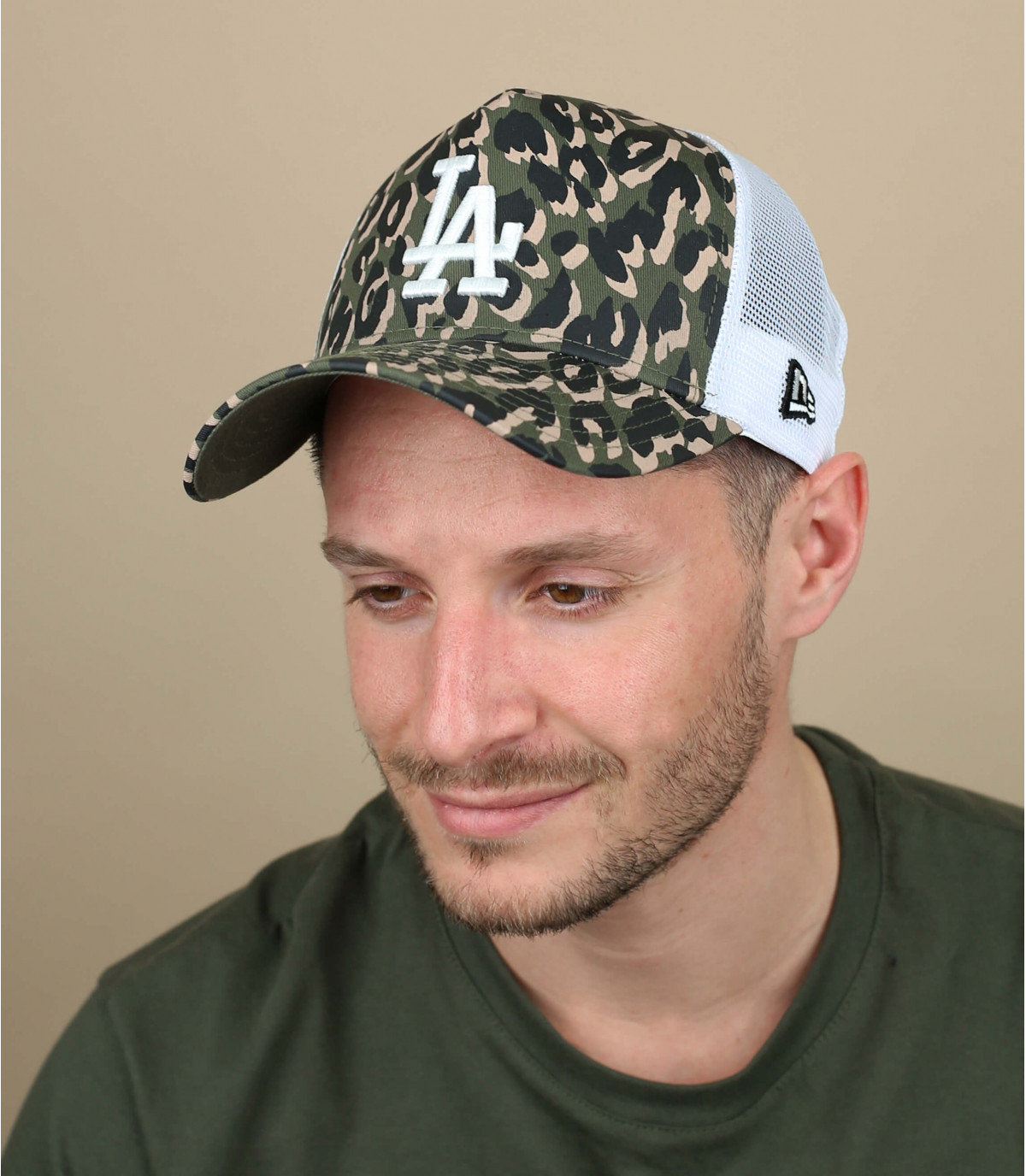 klimaat Uitgebreid Het is de bedoeling dat LA camo trucker cap - Trucker Seasonal Camo LA olive New Era : Headict