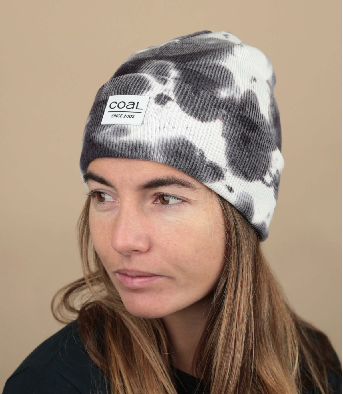 The Standard Tie Dye black white